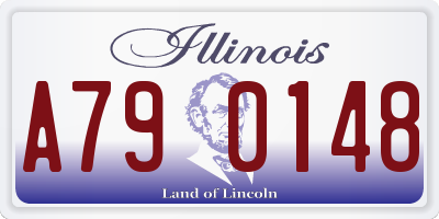 IL license plate A790148