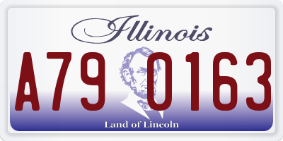 IL license plate A790163