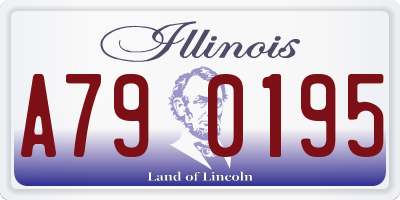 IL license plate A790195