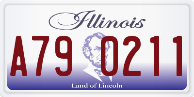 IL license plate A790211
