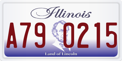 IL license plate A790215