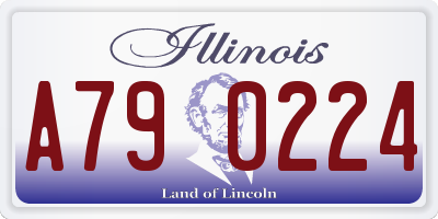 IL license plate A790224