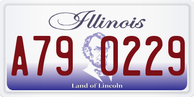 IL license plate A790229