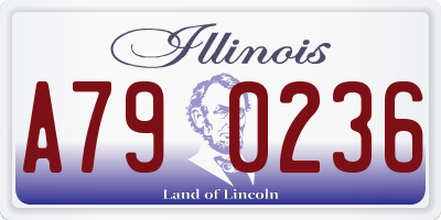 IL license plate A790236