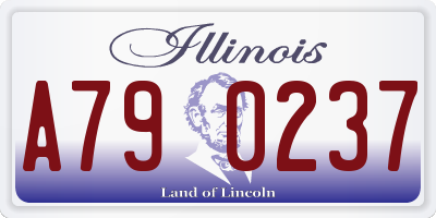 IL license plate A790237