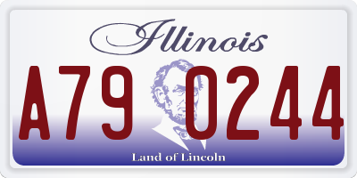IL license plate A790244
