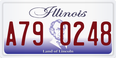 IL license plate A790248