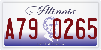 IL license plate A790265