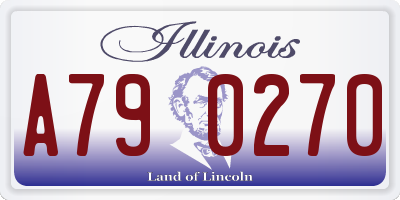 IL license plate A790270