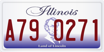 IL license plate A790271