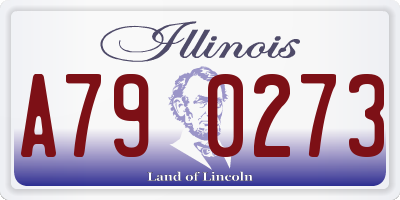 IL license plate A790273