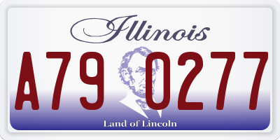 IL license plate A790277
