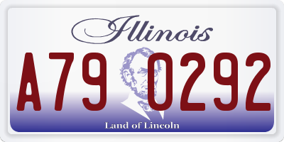 IL license plate A790292