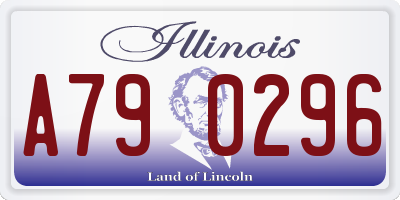 IL license plate A790296