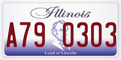 IL license plate A790303