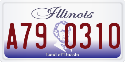 IL license plate A790310