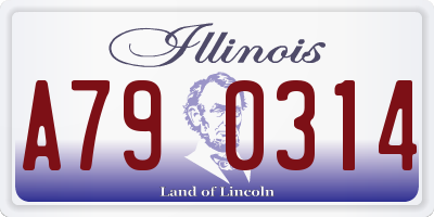 IL license plate A790314