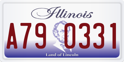 IL license plate A790331