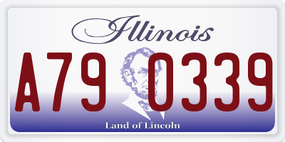 IL license plate A790339