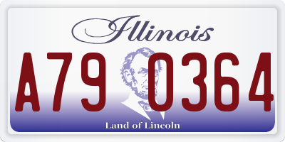 IL license plate A790364