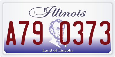 IL license plate A790373