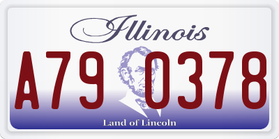 IL license plate A790378