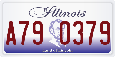 IL license plate A790379
