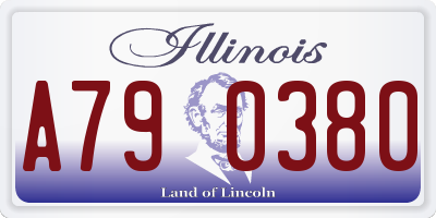IL license plate A790380