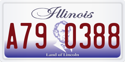 IL license plate A790388