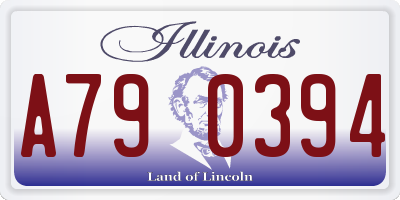 IL license plate A790394