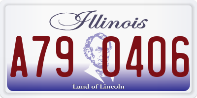 IL license plate A790406