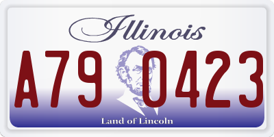 IL license plate A790423