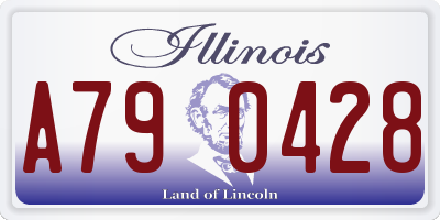 IL license plate A790428