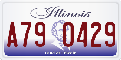 IL license plate A790429