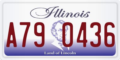 IL license plate A790436