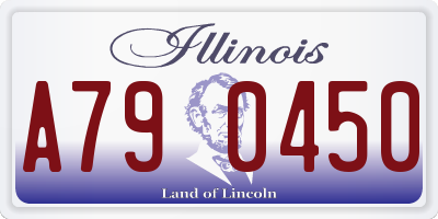 IL license plate A790450