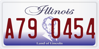 IL license plate A790454