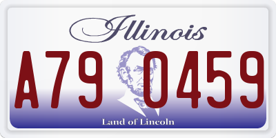IL license plate A790459