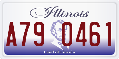 IL license plate A790461