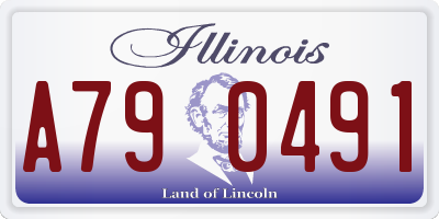 IL license plate A790491