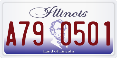 IL license plate A790501