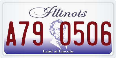 IL license plate A790506