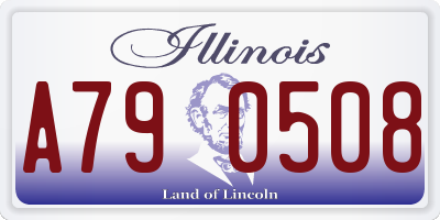 IL license plate A790508