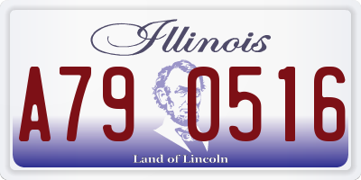 IL license plate A790516