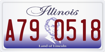 IL license plate A790518
