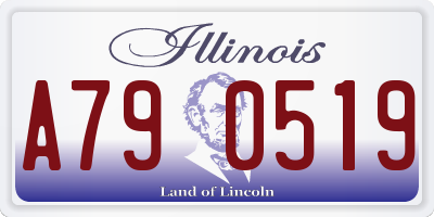 IL license plate A790519