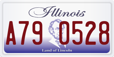 IL license plate A790528