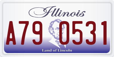 IL license plate A790531