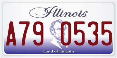 IL license plate A790535