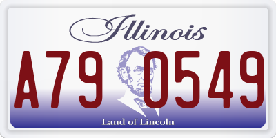 IL license plate A790549